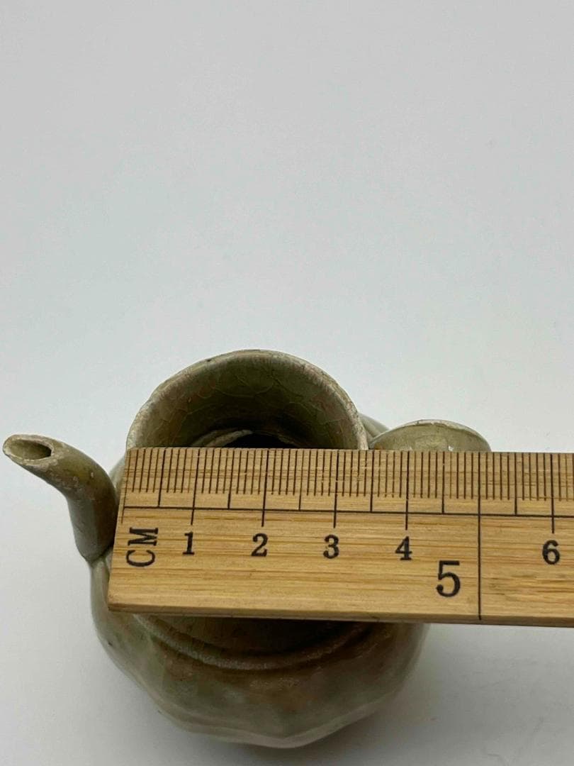 南宋時代　青磁　越州窯水注　執壺　茶壺　酒器　水滴　水指(F-105)