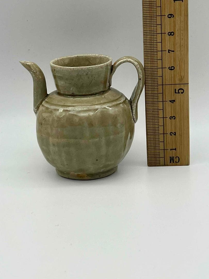 南宋時代　青磁　越州窯水注　執壺　茶壺　酒器　水滴　水指(F-105)