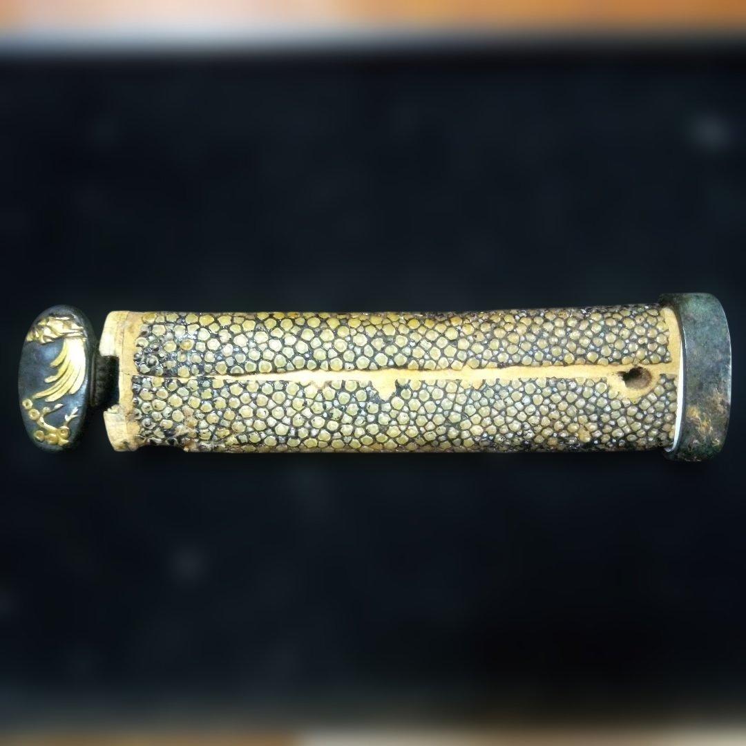 時代短刀の柄前