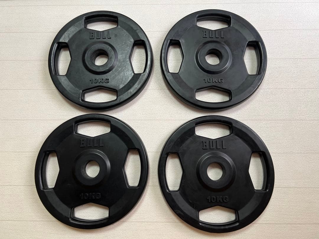 BULL 10KG ラバープレート　4枚セット