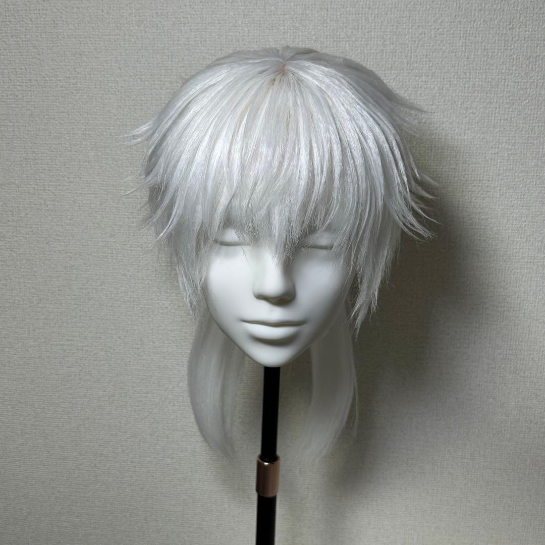 刀剣乱舞　鶴丸　コスプレ　ウィッグ　カットセット済み　完成品