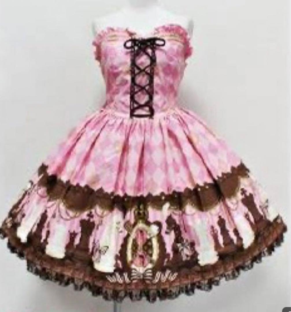 Angelic prettyチェスチョコビスチェ風ジャンパースカート