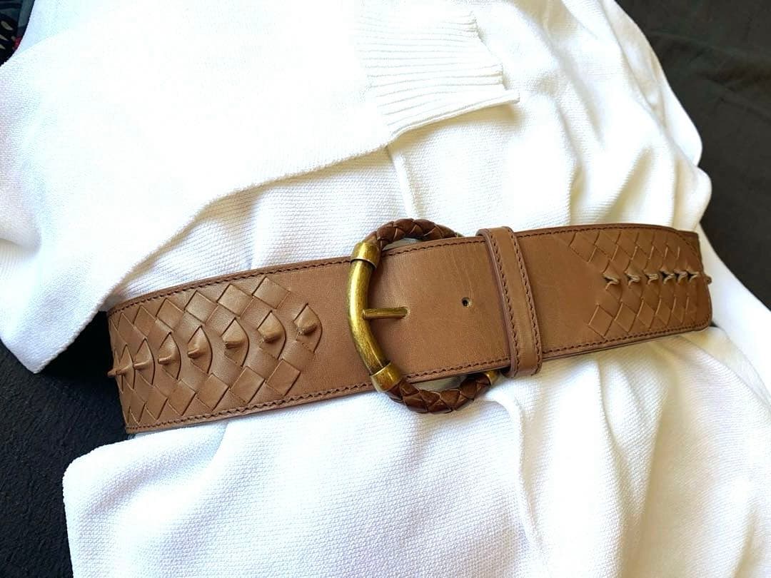 再値下げ★Bottega Veneta/ボッテガヴェネタ/ピンクベージュ・ベルト