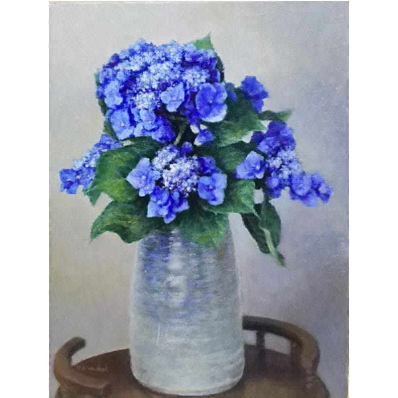 ☆近藤 博史 ☆「紫陽花 」油絵Ｆ6号 新品額！