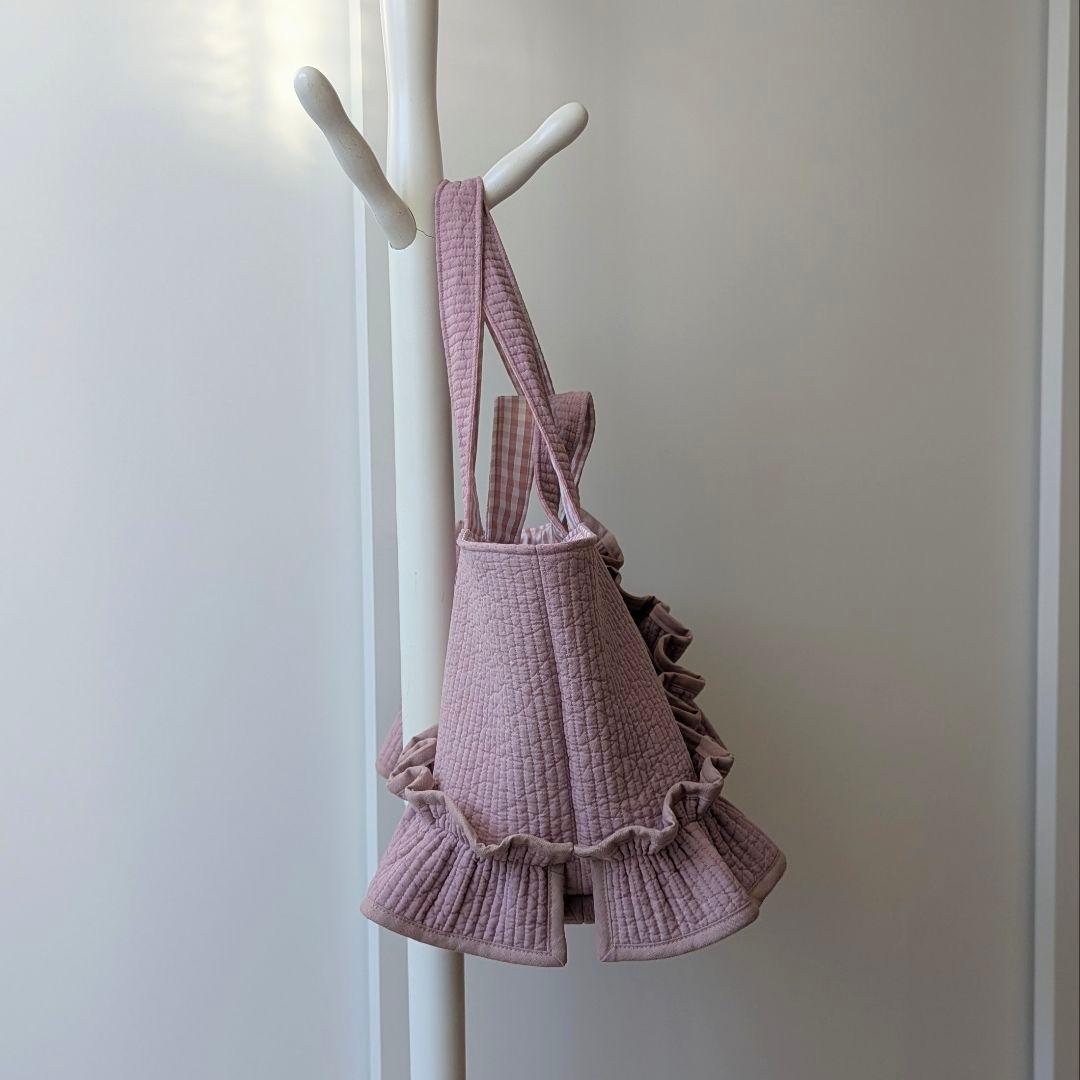 LiSA ヌビバッグ 大きめサイズ フリル マザーズバッグ ハンドメイド