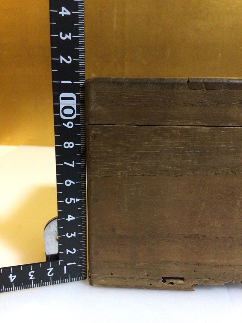 茶道具 耳付き茶入れ 時代合わせ木箱付き