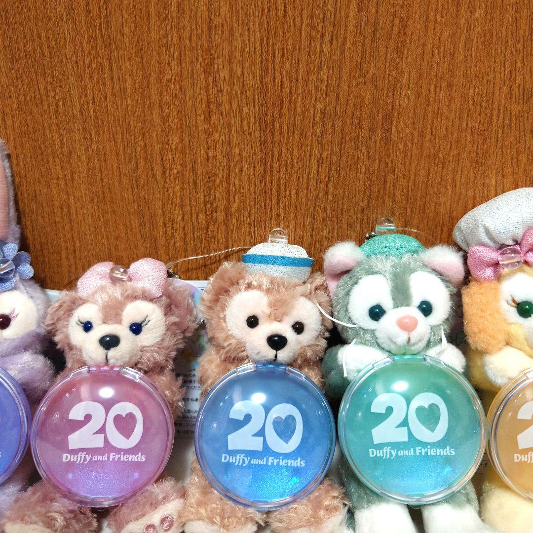 ダッフィー＆フレンズのカラフルハピネス　ぬいぐるみチャーム7点コンプリートセット