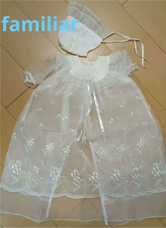 familiar ベビードレス セット　セレモニードレスサイズ50 お宮参り