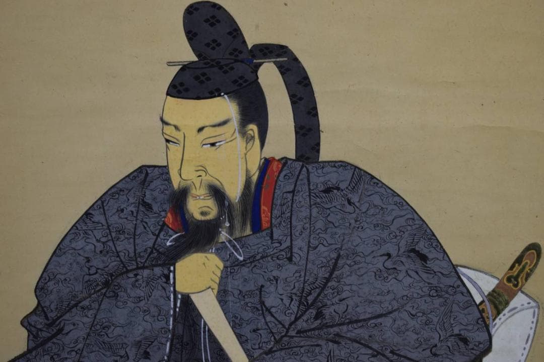 真作/清水南雅/天神図/布袋屋掛軸HD-478