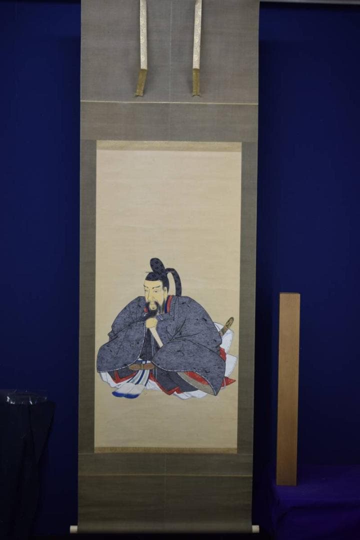 真作/清水南雅/天神図/布袋屋掛軸HD-478