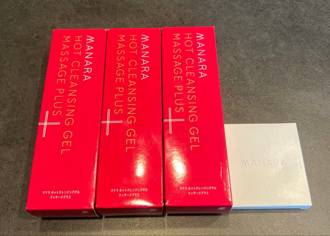 マナラ ホットクレンジングゲル マッサージプラス メイク落とし200ｇ 3本
