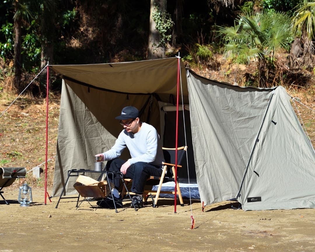 フィールドア　パップテントTC320 テント本体+前幕+サイド セット