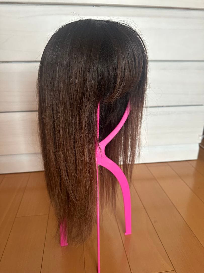 百合子ヴィック　ロングウィッグ　ライトブラウン　根元グラデーション　Ｌサイズ