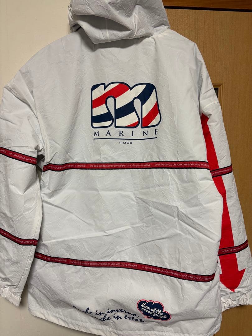 ムータマリン　ホワイトナイロンジャケット 早い者勝ち　格安