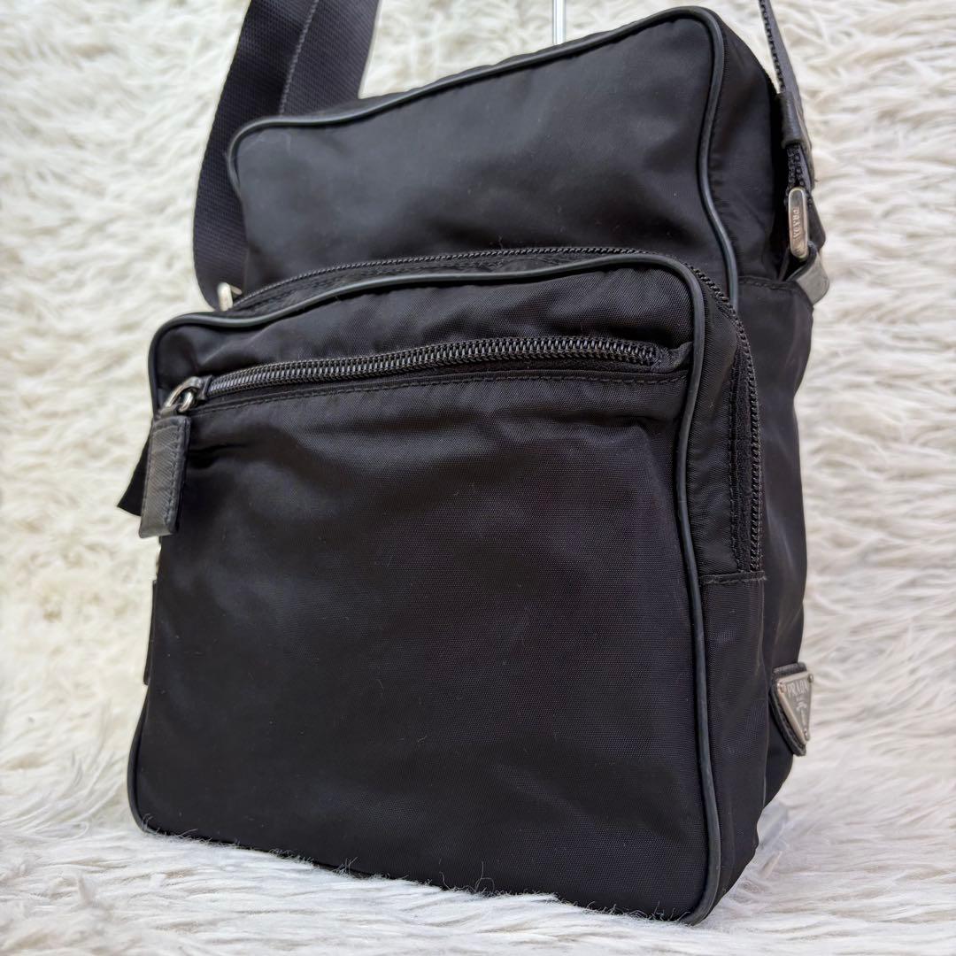 美品✨PRADA プラダ ショルダーバッグ サイドポケット archive 黒