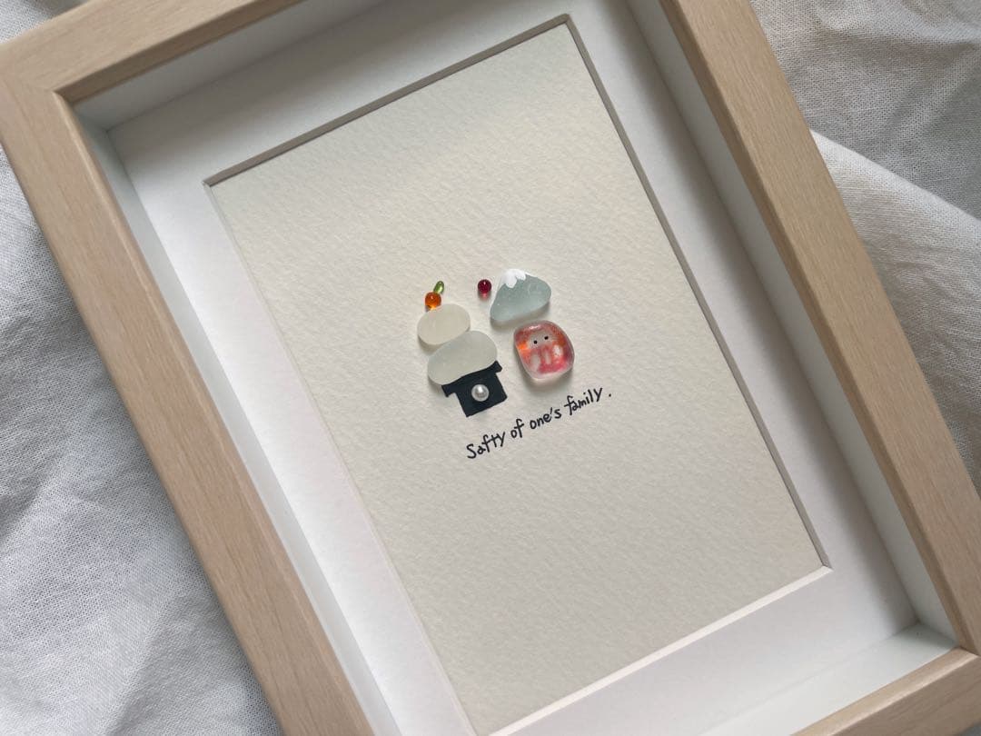 シーグラスアート　12か月カレンダー　　　　S-174