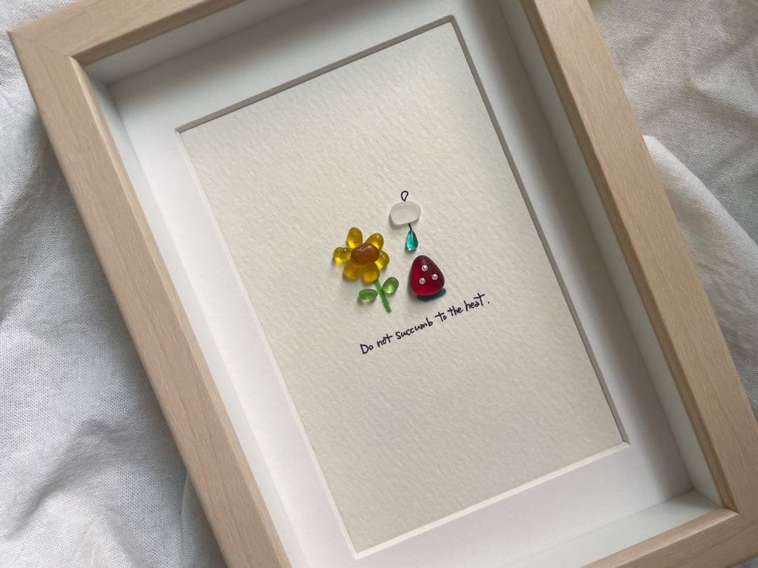 シーグラスアート　12か月カレンダー　　　　S-174