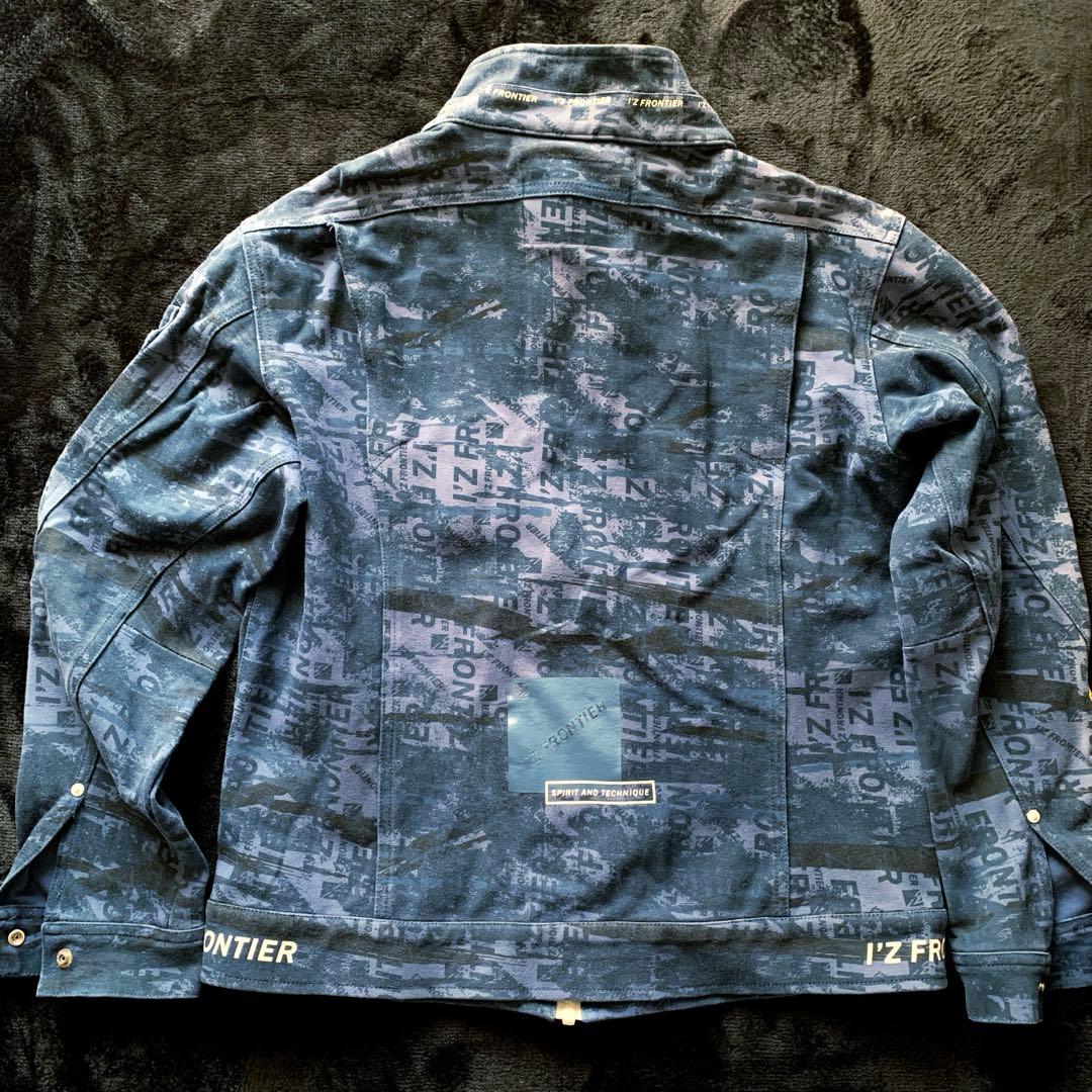 【 I'ZFRONTIER 】　カモフラ.ラグブルー上下セット 上L下M