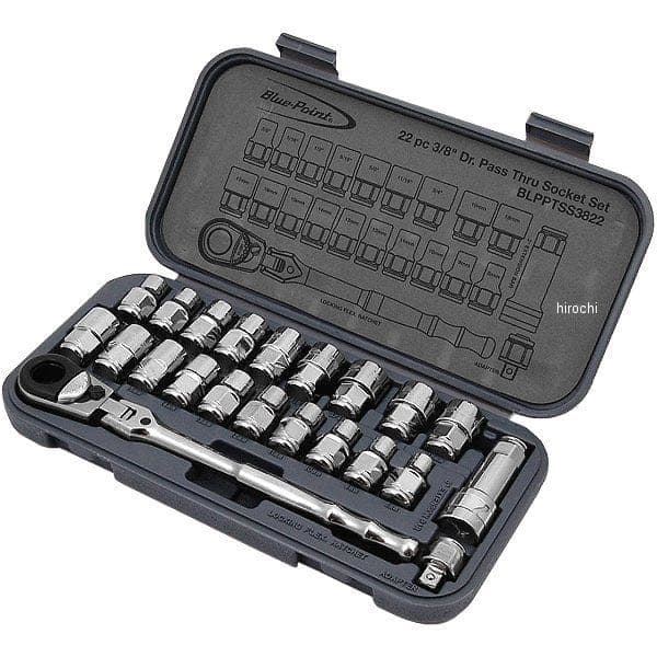 blue-point 3/4インチ スルー パス ソケット 22 pcs セット