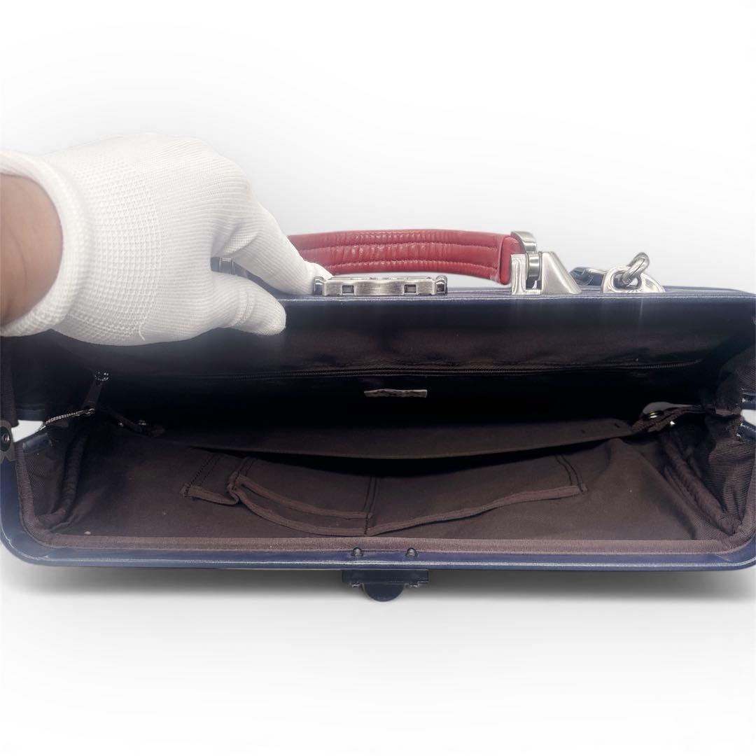 美品 YOUTA ヨータ ダレスバッグ 豊岡鞄 ビジネス リュック ネイビー