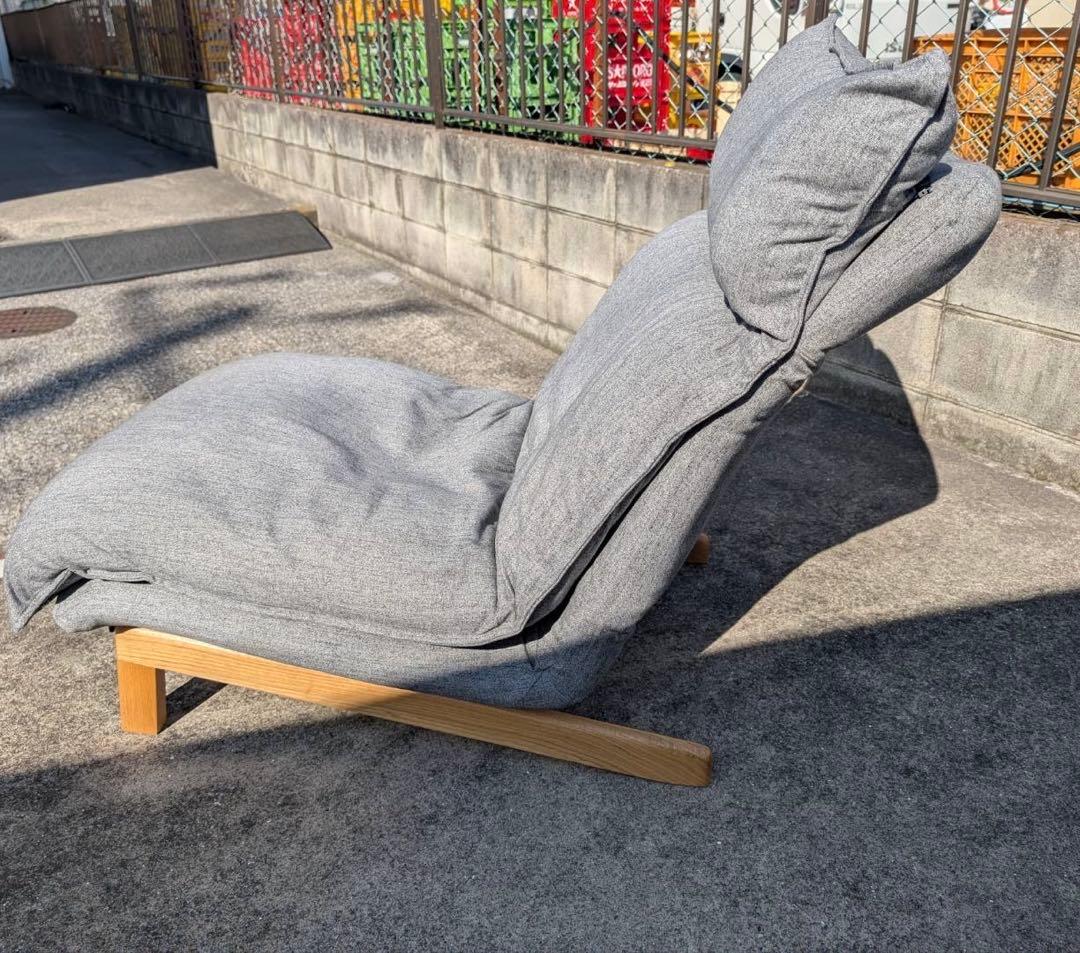 ＊東京都付近取引限定＊MUJI 無印良品　ハイバックリクライニングソファ グレー