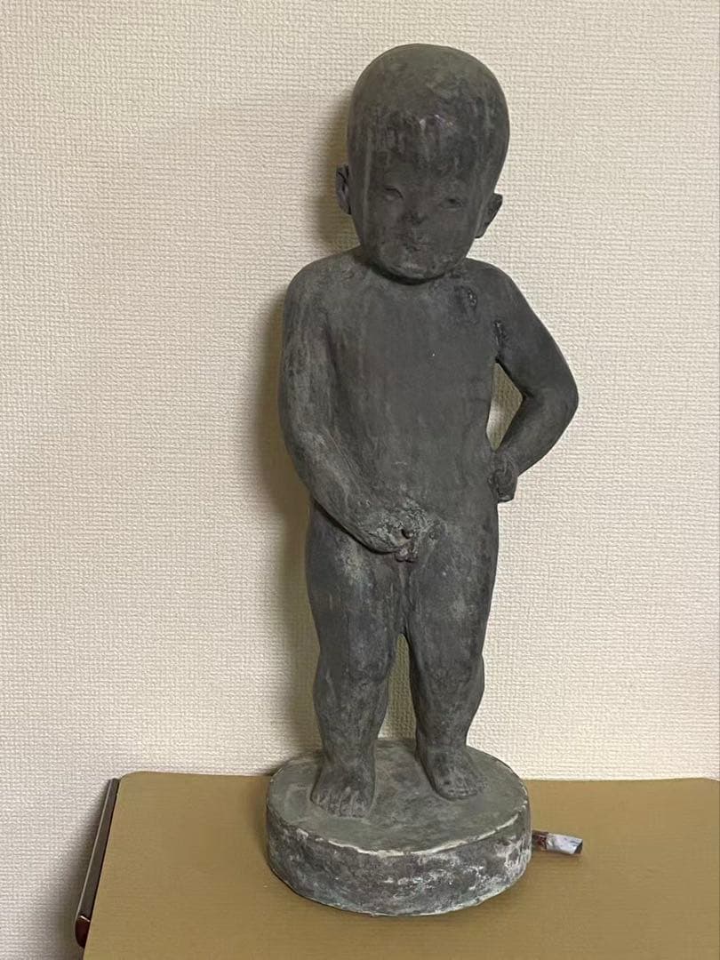 銅製 小便小僧 高さ約56cm 年代不明