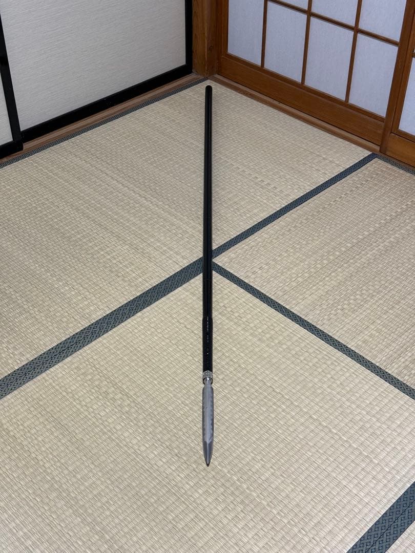 槍　やり　4本継　黒呂　模造刀　模擬刀　美術刀　舞踊　大衆演劇　芝居