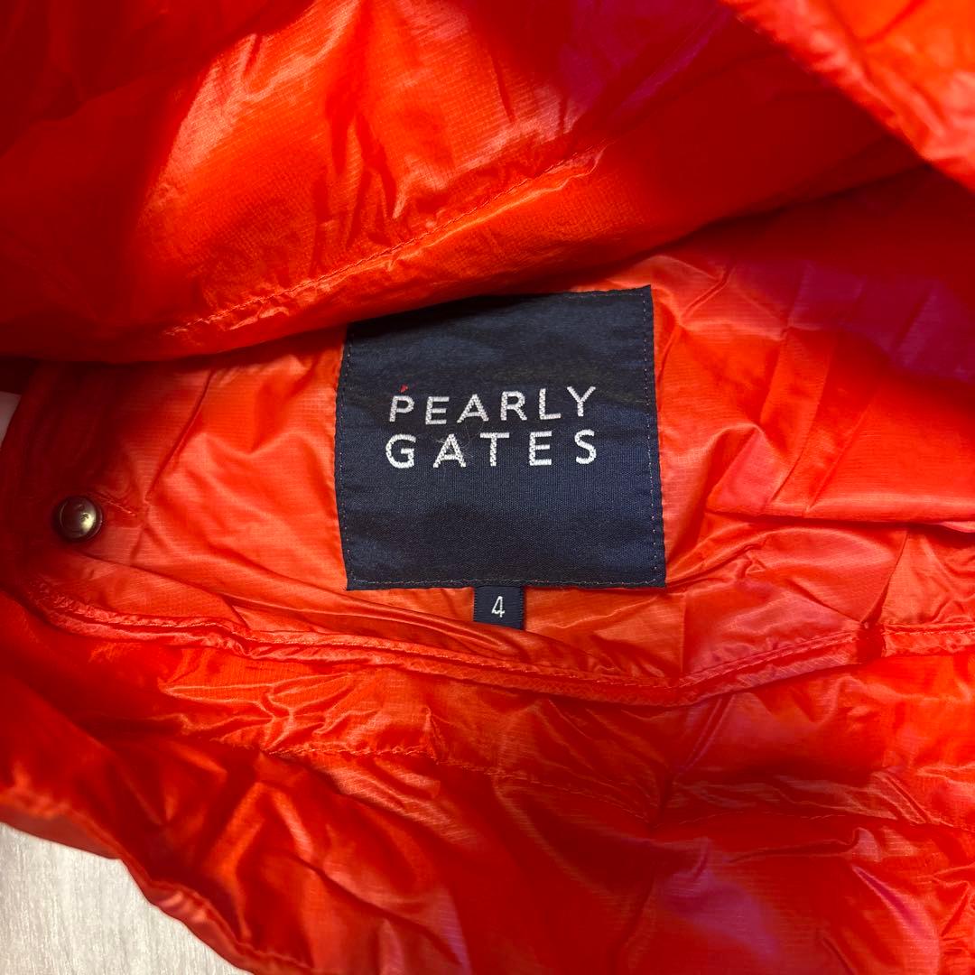 PEARLY GATES ダウンジャケット サイズ4 オレンジ