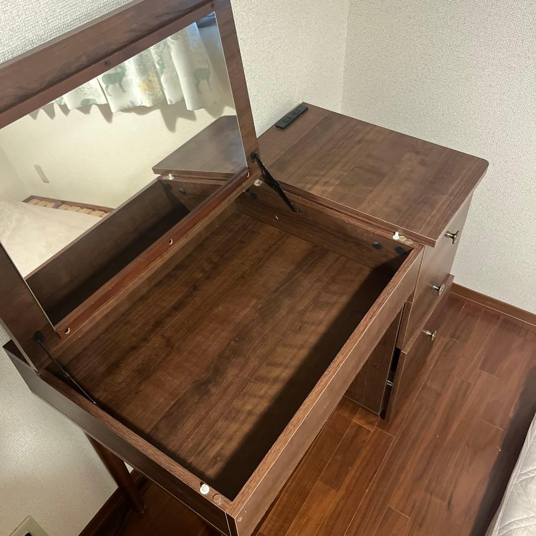 【送料込み】デスク&ドレッサー★化粧鏡★ナチュラル