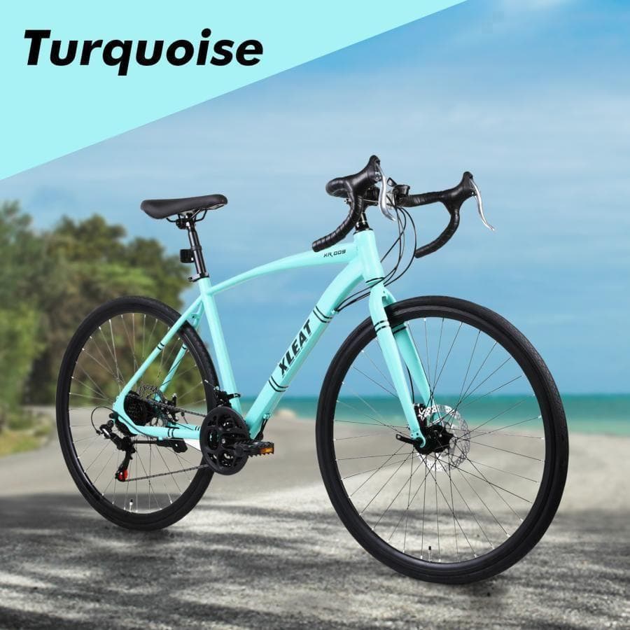 ロードバイク 700cシマノ製 21段変速　ライト スタンド付 自転車 2088