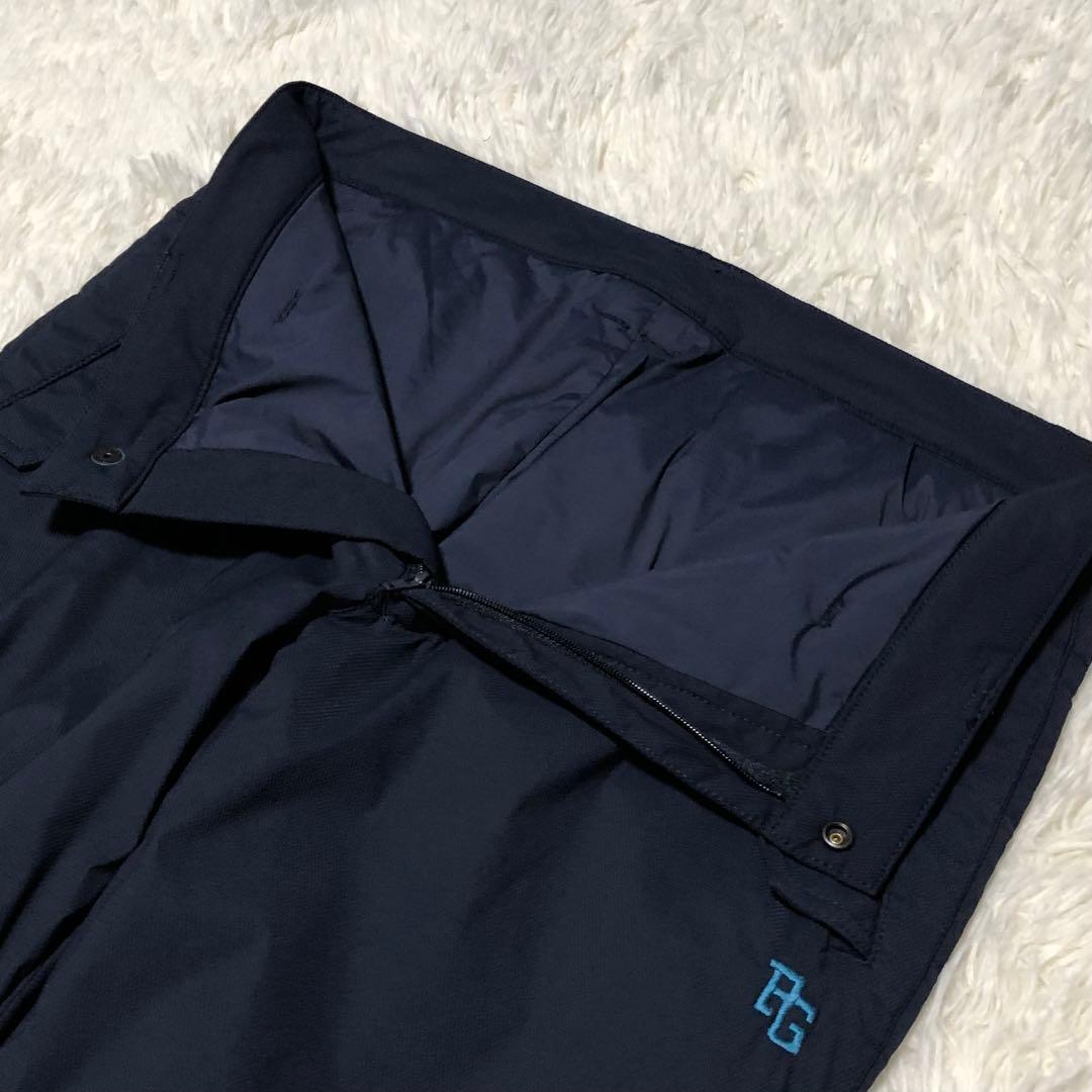 美品 パーリーゲイツ パンツ ネイビー 中綿 暖パン ウォームパンツ 4 秋冬