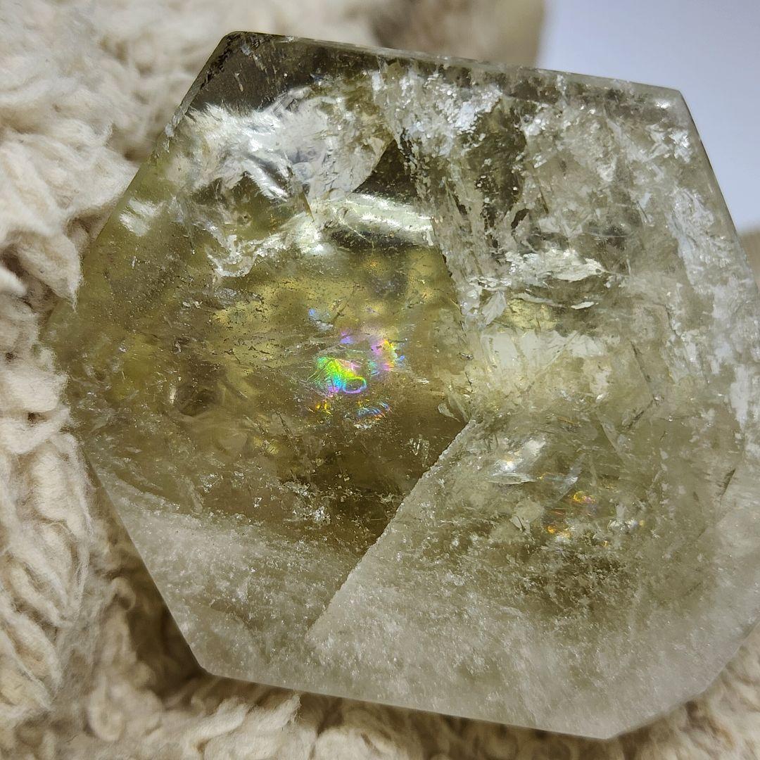 天然シトリン 黄金の輝き＆レインボー 商売繁盛・金運アップ