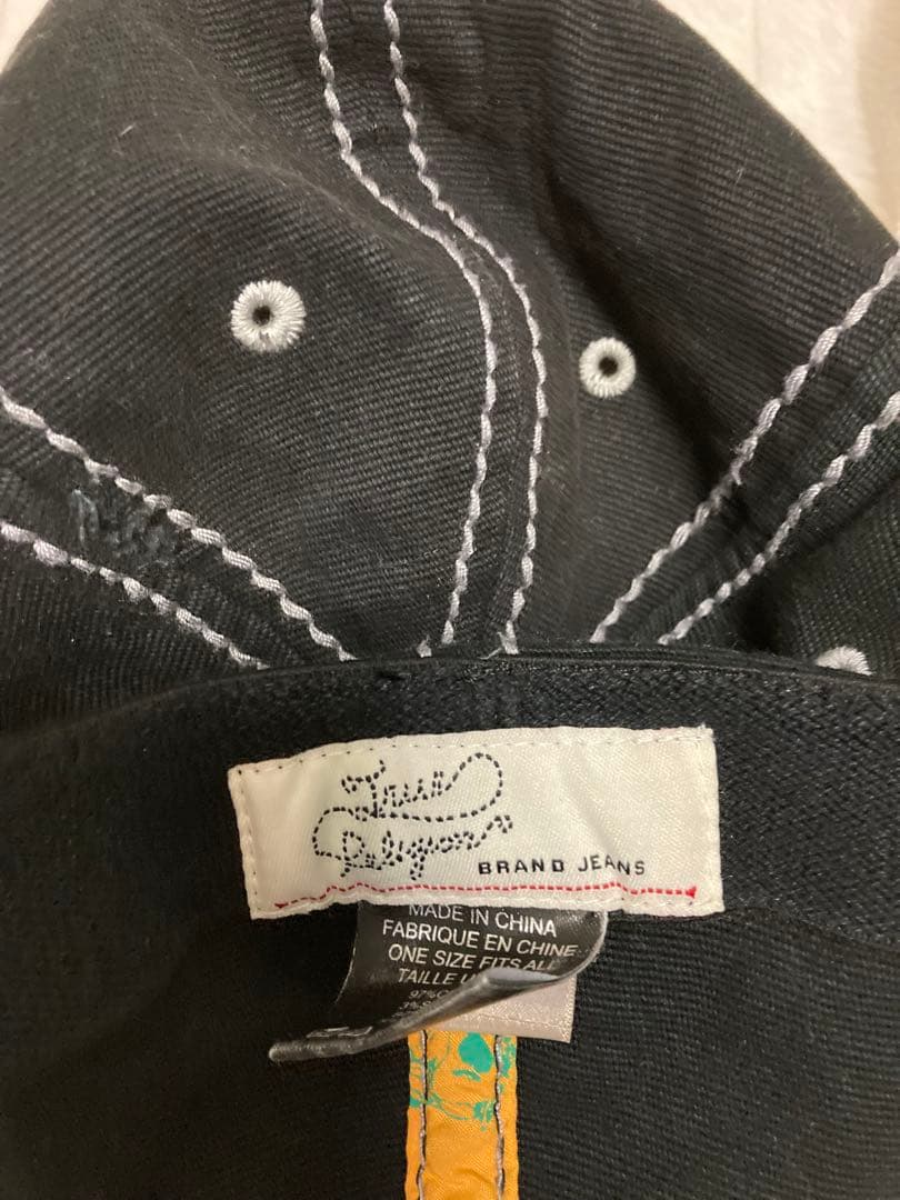 もんすろーんTrue Religion トゥルーレリジョン キャップ 黒