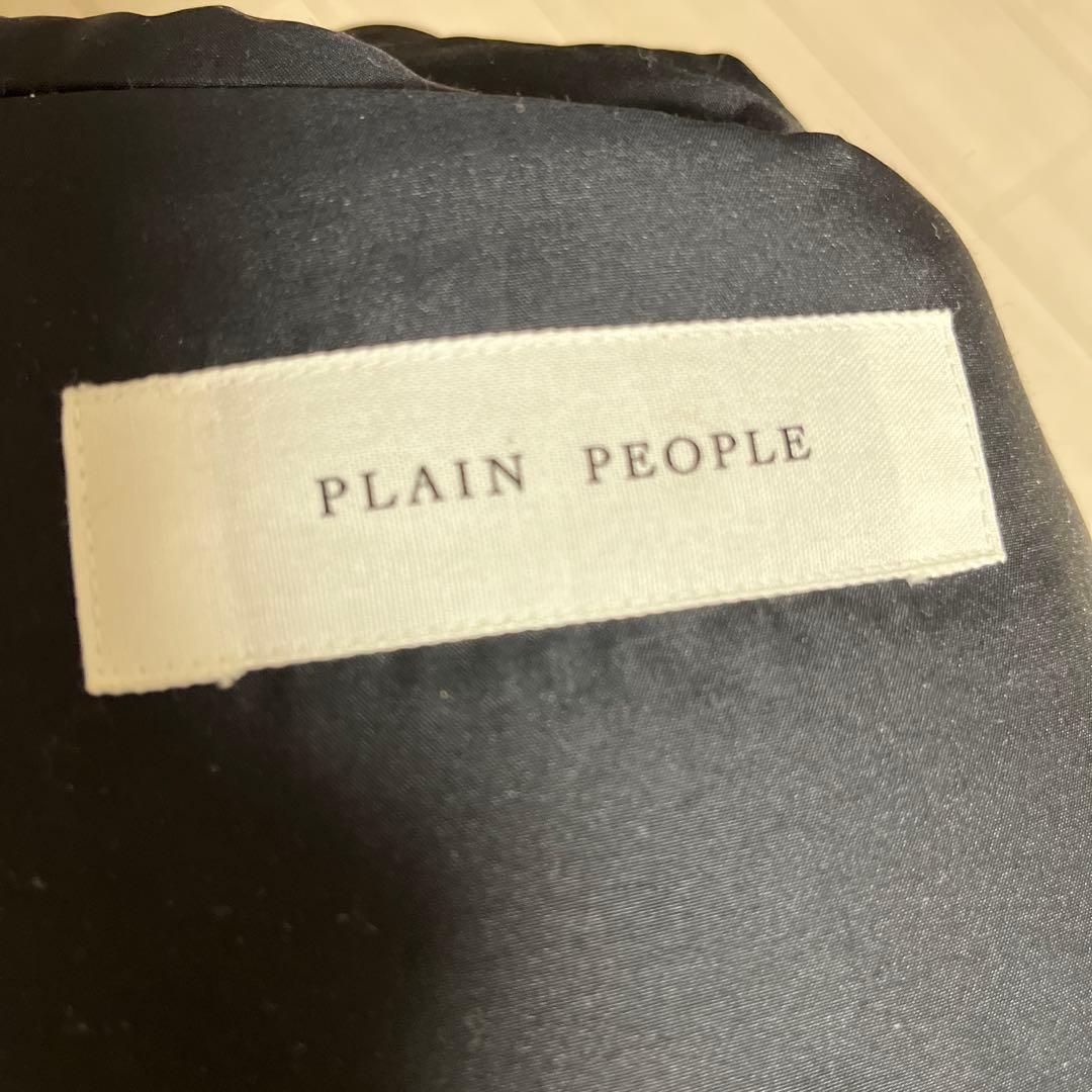 sacraraです。PLAIN PEOPLE ベージュ ダウンコート