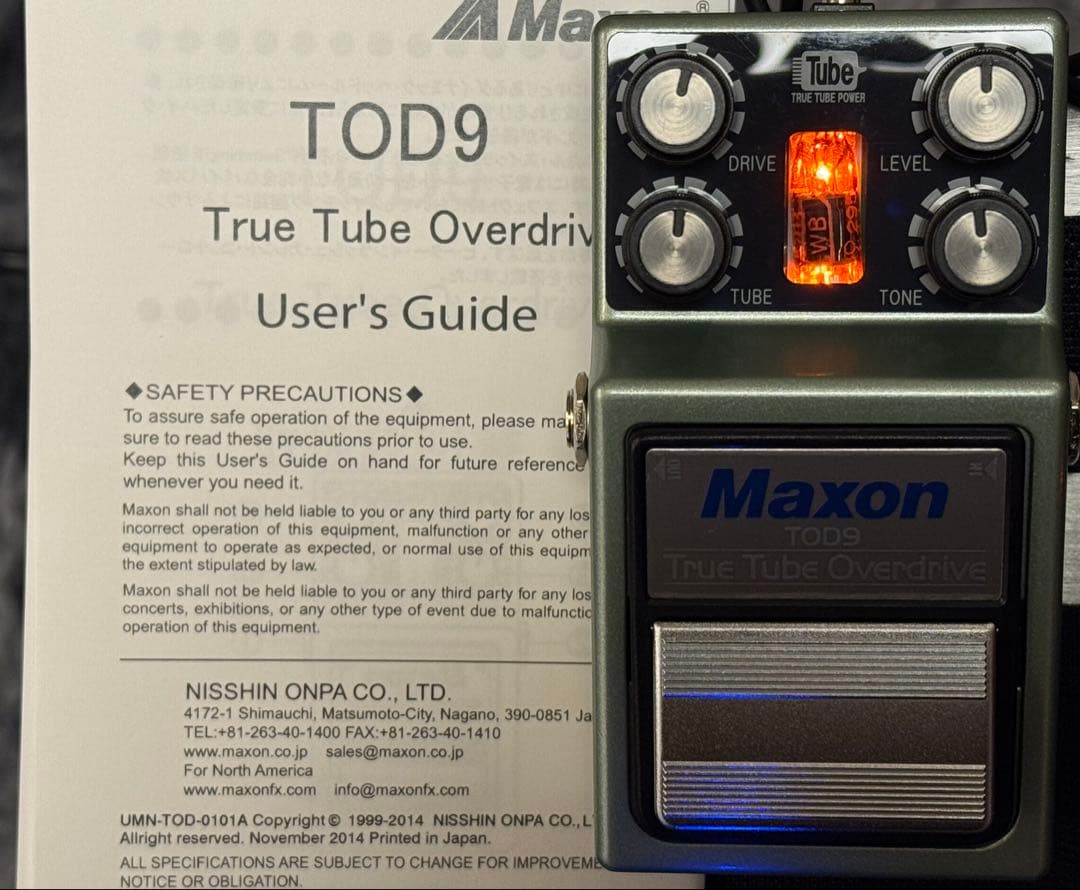 Maxon TOD9 True Tube Overdrive 新同美品