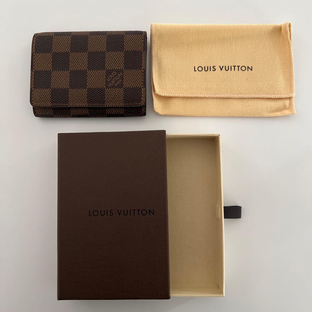 ルイ・ヴィトン ダミエ・キャンバス 名刺入れ ブラウン