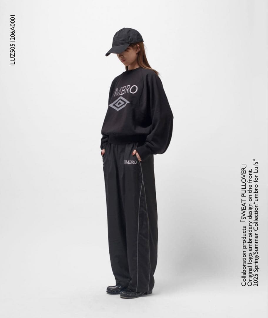 【美品タグ付き】UMBRO/アンブロ×Lui’sピグメントクルーネックスウェット