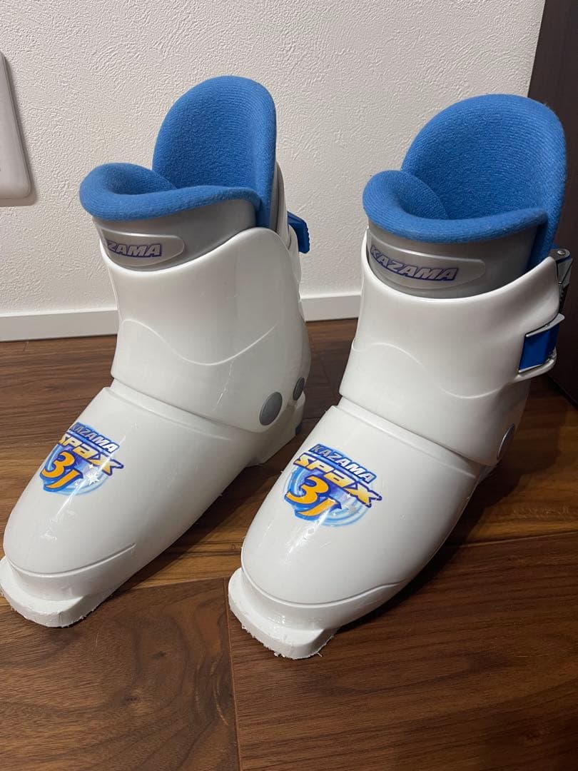 KAZAMA スキー板120㎝ ブーツ21㎝ ストック セット ジュニア 子供用