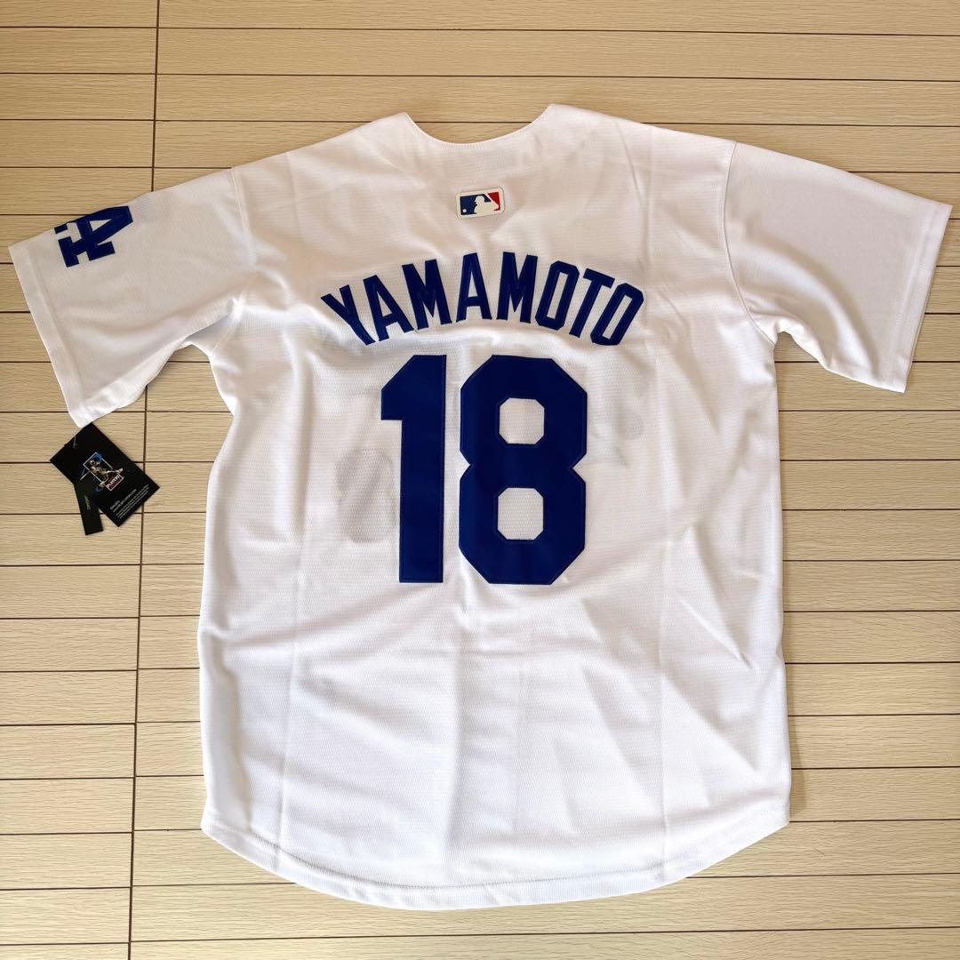 新品タグ付　ナイキ　ドジャース　山本由伸　18 USサイズM 日本　L