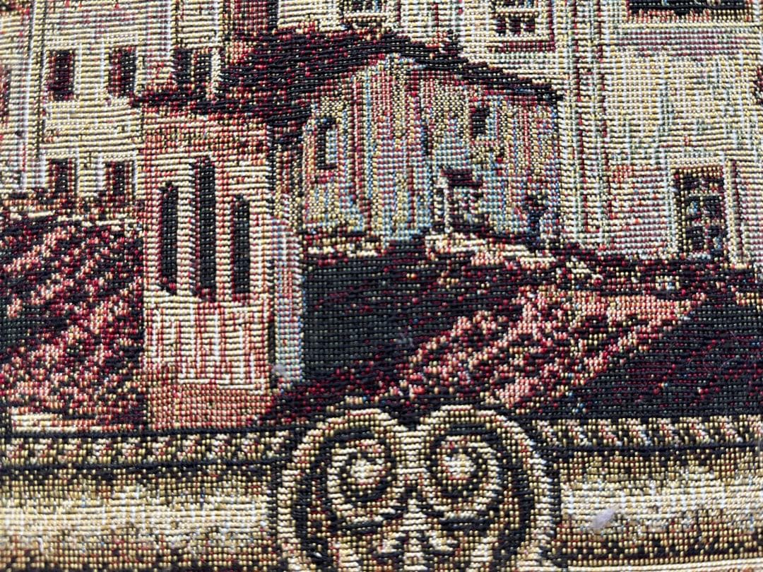 【大判】刺繍絵画 フィレンツェ 大聖堂 風景画 額縁付き インテリア アート