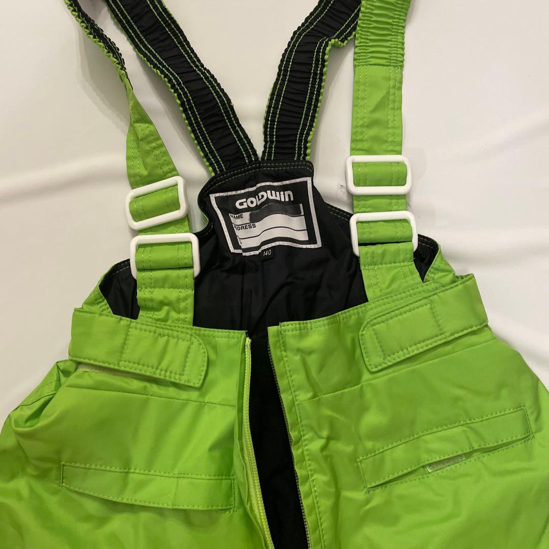 GOLDWIN スキーウェア　上下　140 ブルー&ライムグリーン