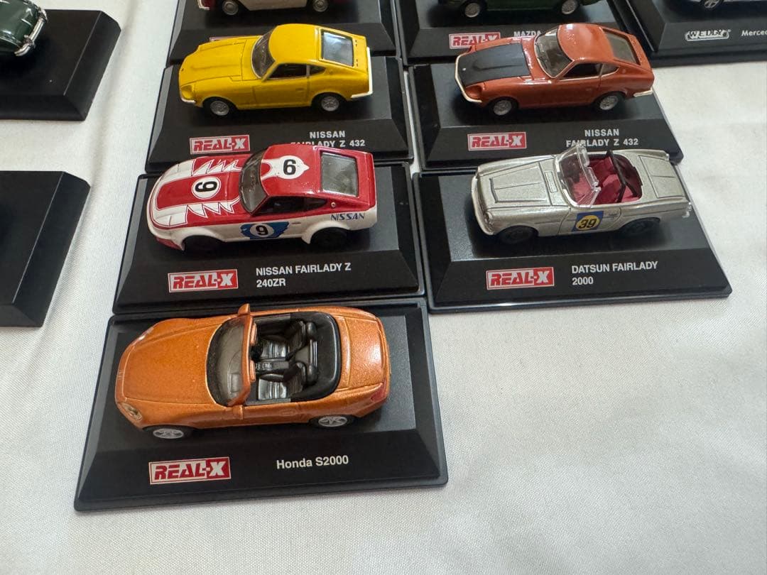 台座付きミニカーまとめ売り　絶版名車コレクション　京商　REAL-X ポルシェ