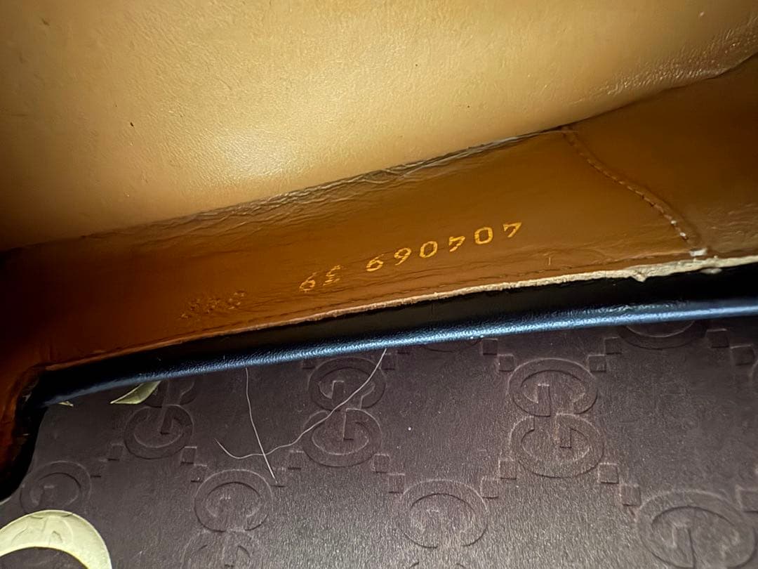 GUCCI ローファー 39ゴールドチェーン