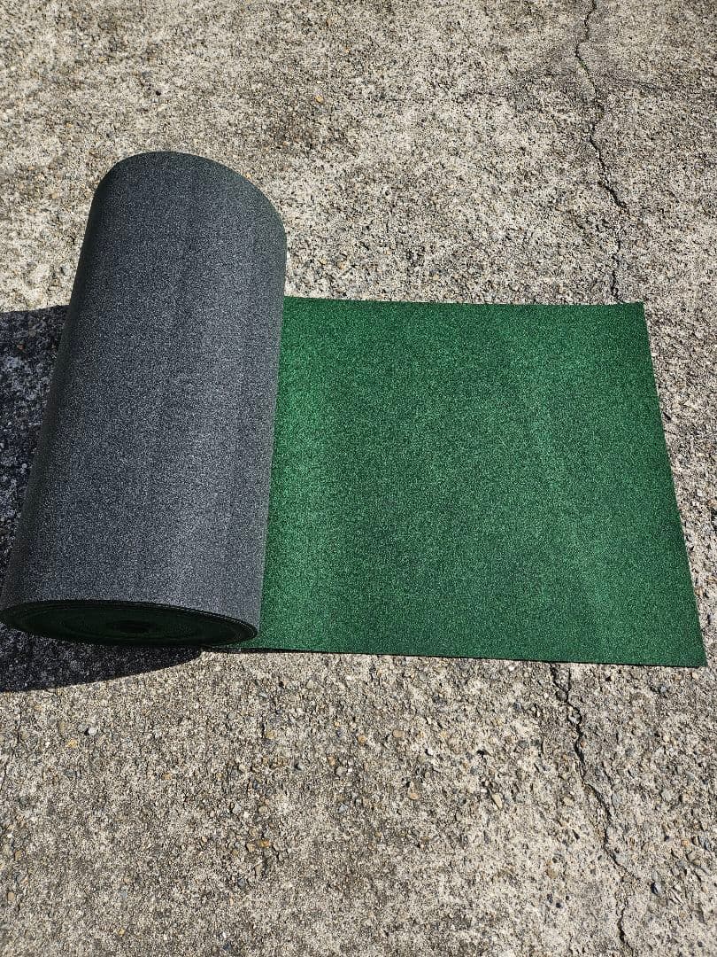 【新品】本格ポリエステル不織布 防草シート(明るめグリーン)厚手　巾1m×30m