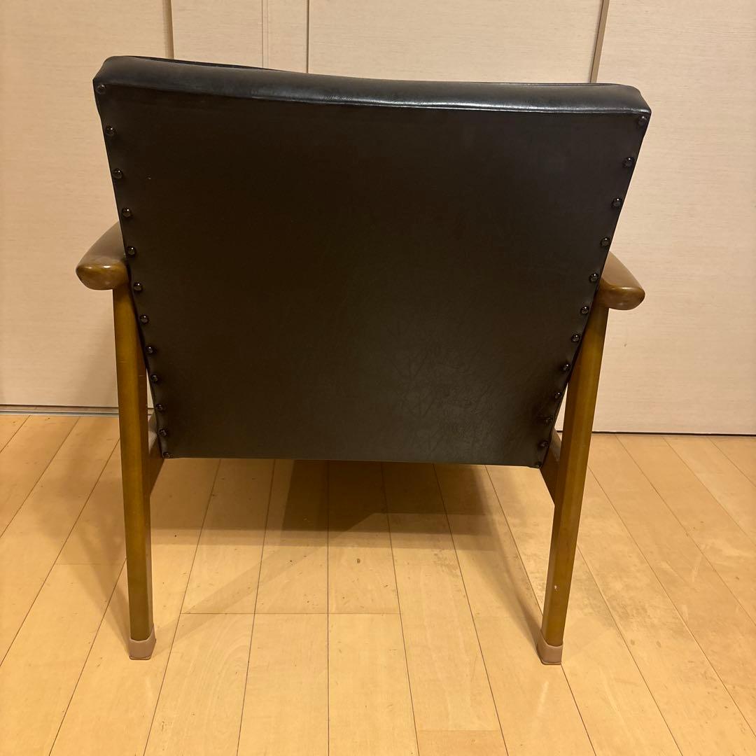 カリモク60 1人掛けソファ 黒