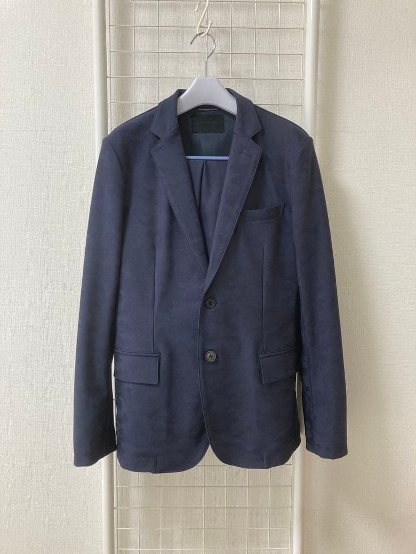 ジュンハシモト　カモフラージュ柄セットアップ　ネイビー