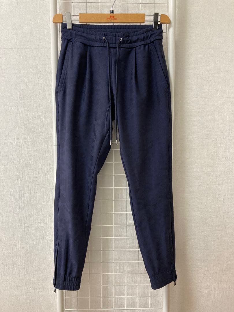 ジュンハシモト　カモフラージュ柄セットアップ　ネイビー