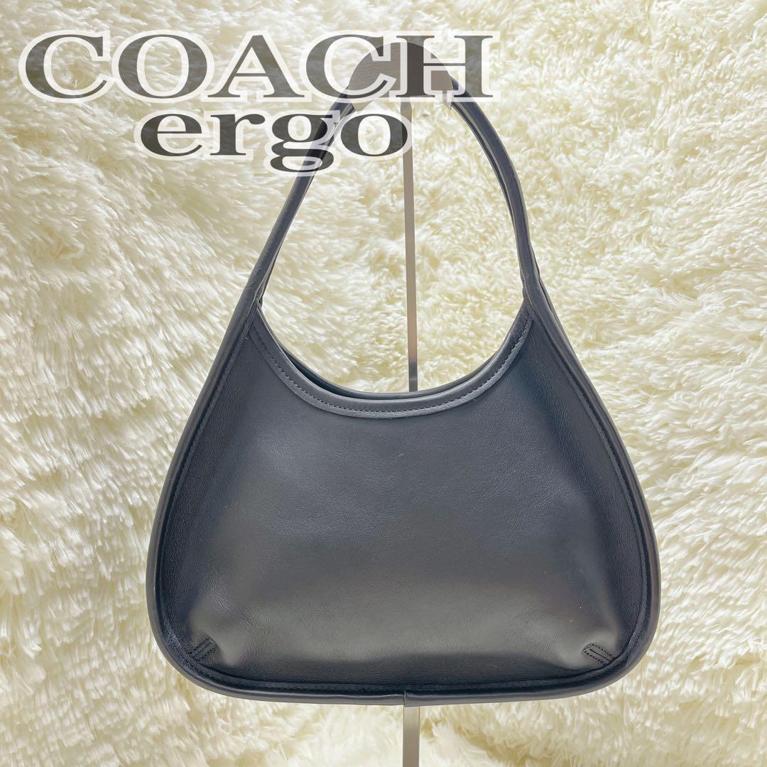 バッグ OLD COACH coach ergo mini black leather