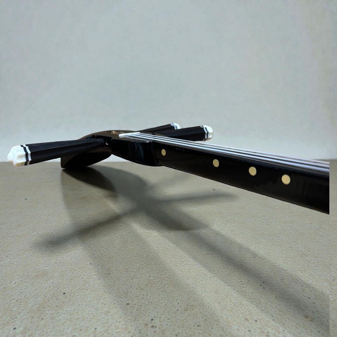 【動作確認済】沖縄三線 人工皮 蛇柄 本体のみ 美品 安定感◎