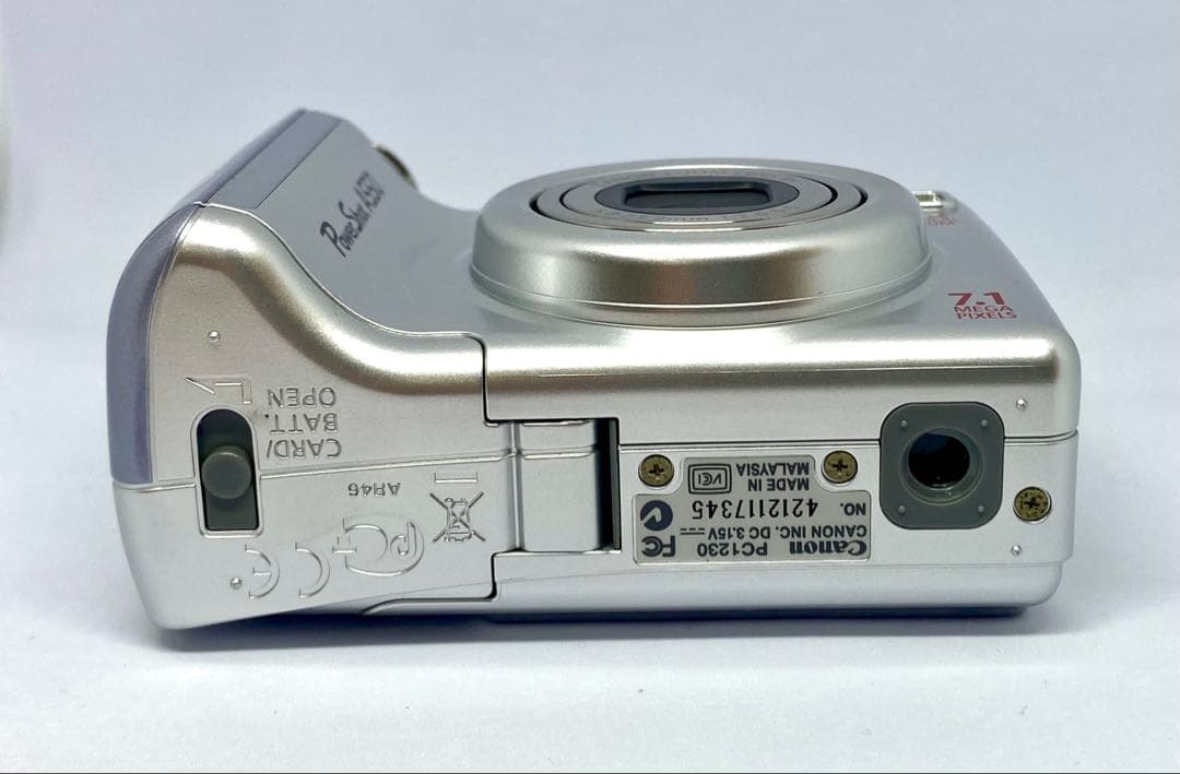 【美品】キャノン パワーショット A550 デジタル コンデジ 単三電池駆動